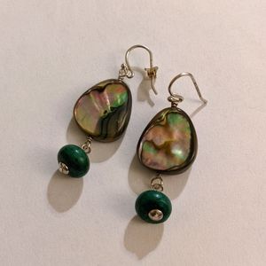 925 Abalone Dangle Earrings